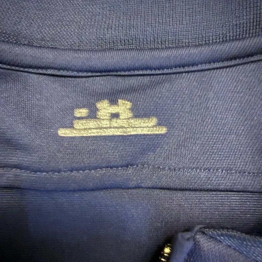 Under Armour Quarter Zip Pullover Navy Short Sleeve Golf Athletic Men’s Large